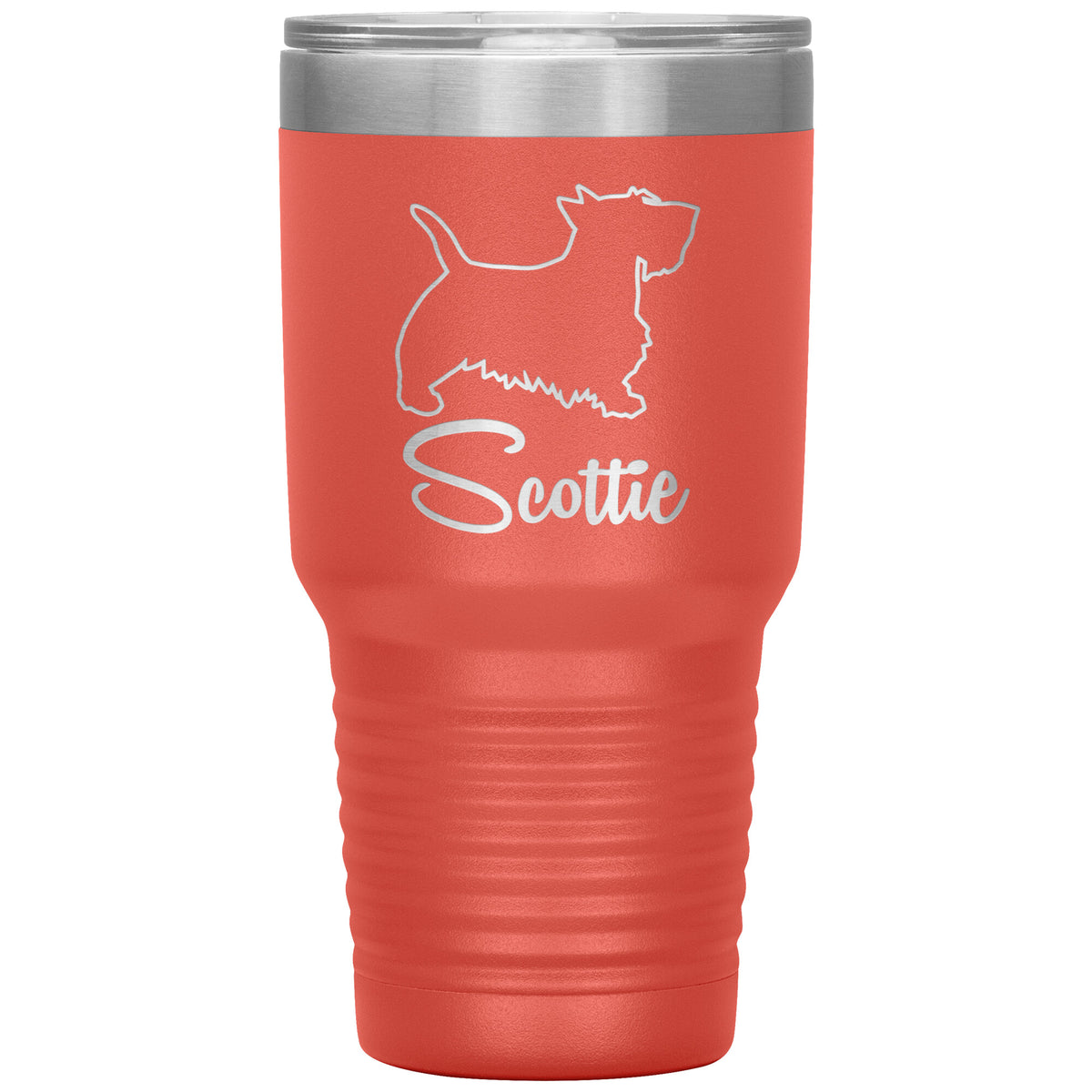 Scottie Dog Outlined Silhouette 30oz Insulated Tumbler