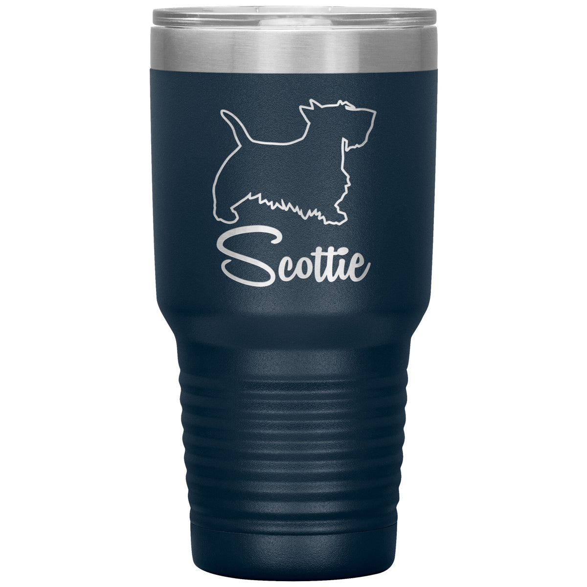 Scottie Dog Outlined Silhouette 30oz Insulated Tumbler