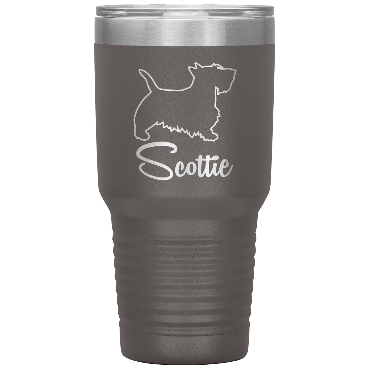 Scottie Dog Outlined Silhouette 30oz Insulated Tumbler