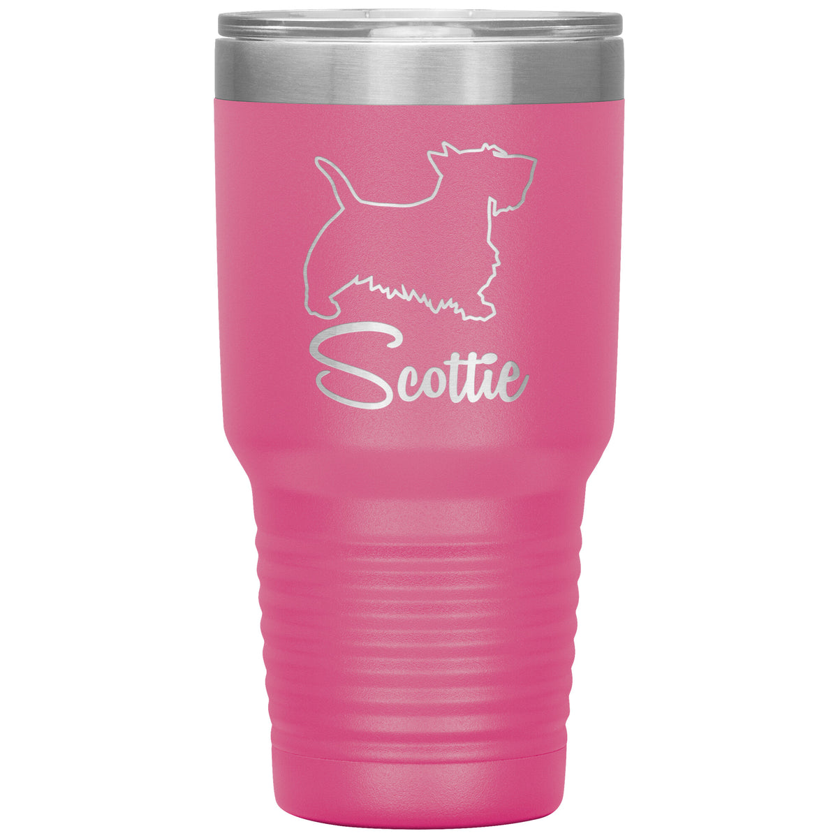 Scottie Dog Outlined Silhouette 30oz Insulated Tumbler