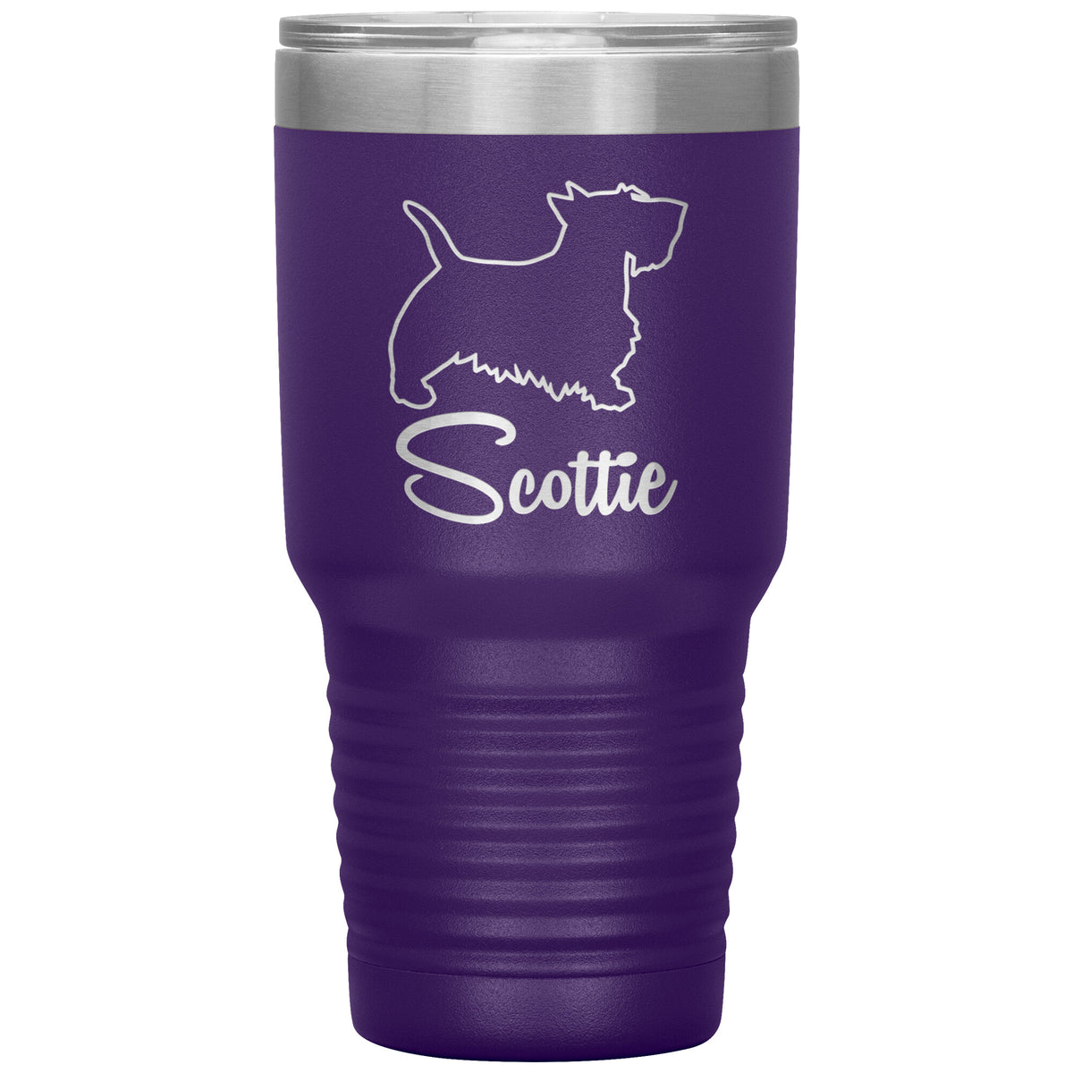 Scottie Dog Outlined Silhouette 30oz Insulated Tumbler