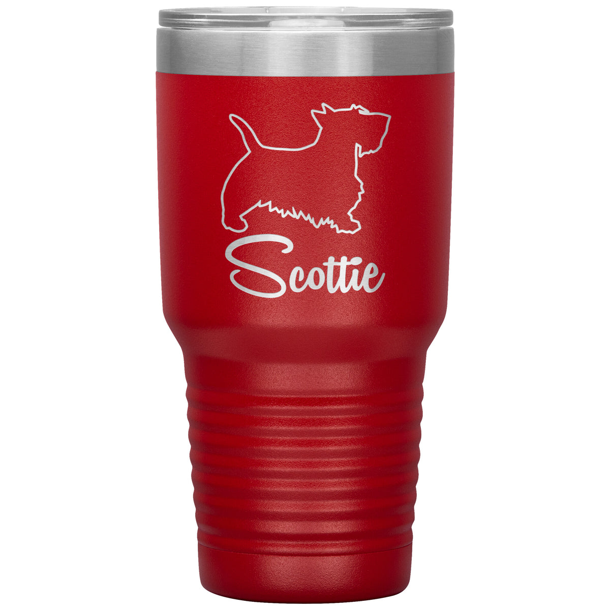 Scottie Dog Outlined Silhouette 30oz Insulated Tumbler