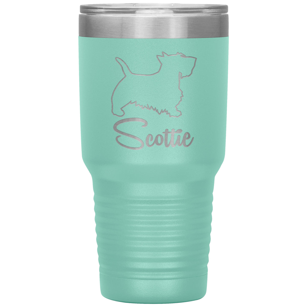 Scottie Dog Outlined Silhouette 30oz Insulated Tumbler