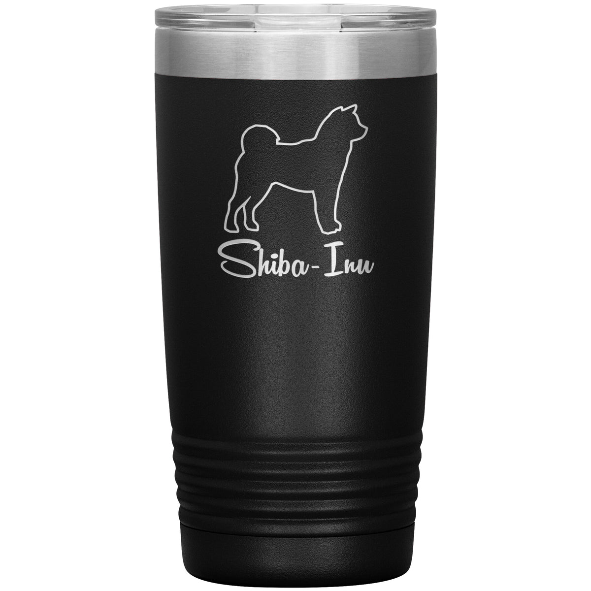 Shiba Inu Dog Outlined Silhouette 20oz Insulated Tumbler