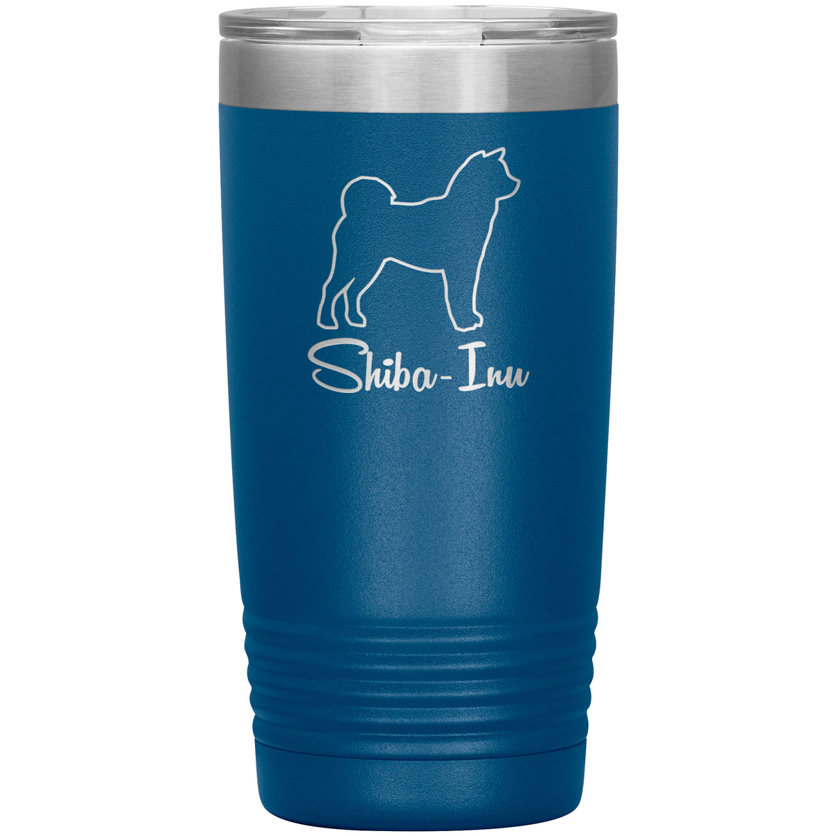 Shiba Inu Dog Outlined Silhouette 20oz Insulated Tumbler