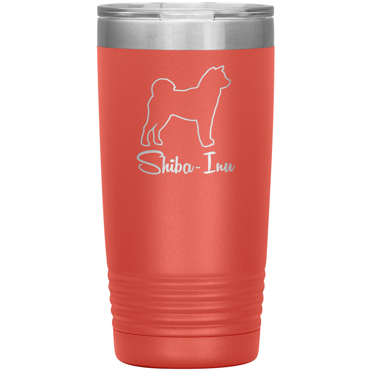 Shiba Inu Dog Outlined Silhouette 20oz Insulated Tumbler