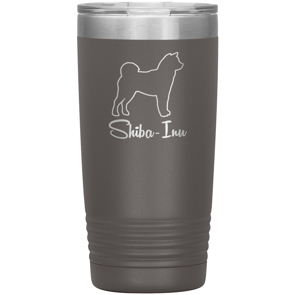 Shiba Inu Dog Outlined Silhouette 20oz Insulated Tumbler