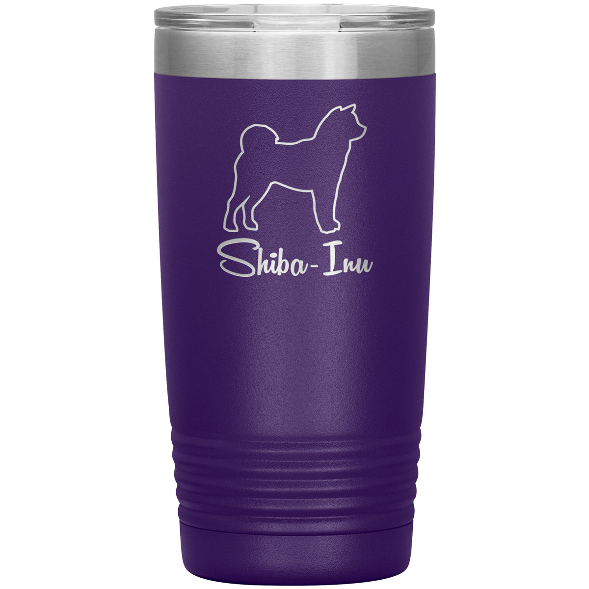Shiba Inu Dog Outlined Silhouette 20oz Insulated Tumbler