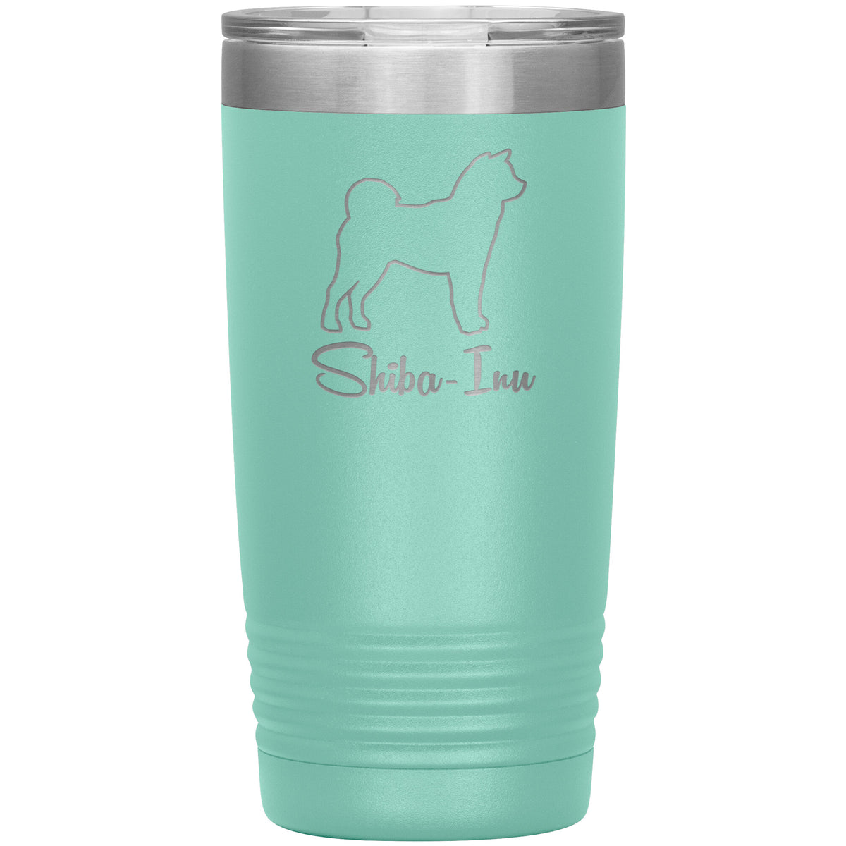 Shiba Inu Dog Outlined Silhouette 20oz Insulated Tumbler