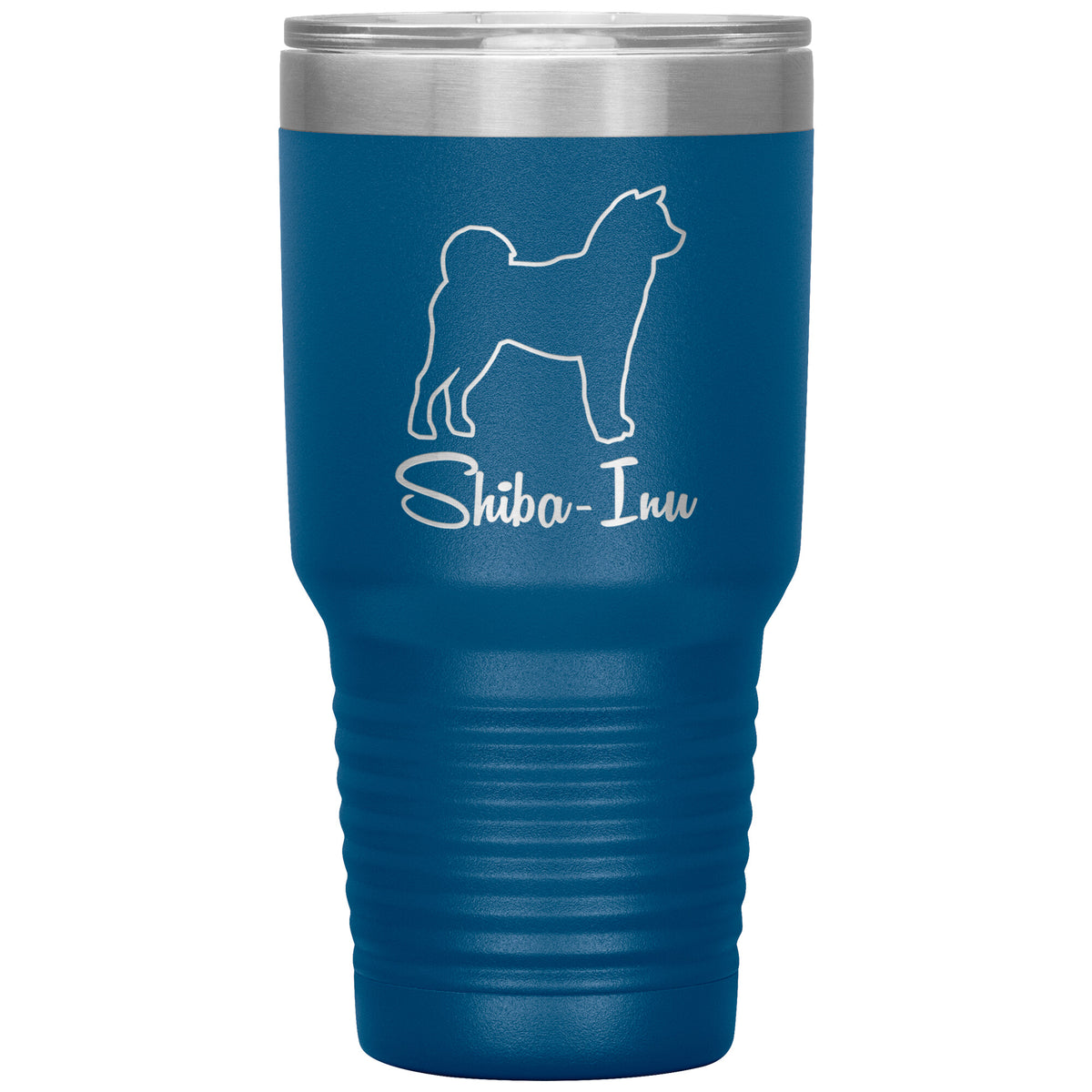 Shiba Inu Dog Outlined Silhouette 30oz Insulated Tumbler