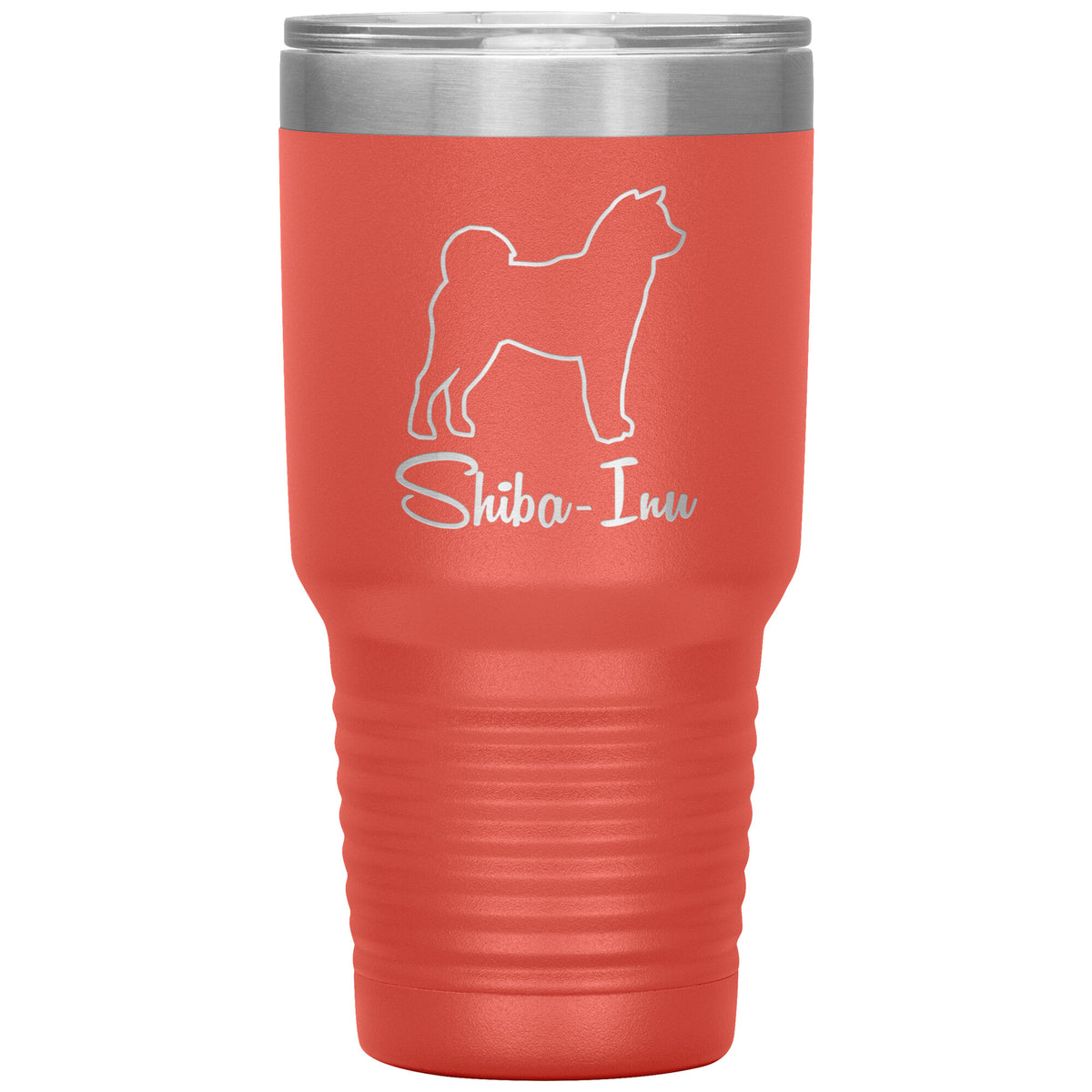 Shiba Inu Dog Outlined Silhouette 30oz Insulated Tumbler