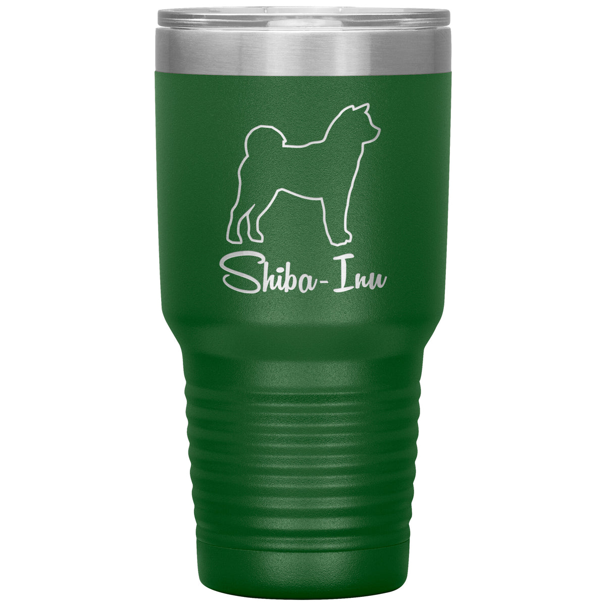 Shiba Inu Dog Outlined Silhouette 30oz Insulated Tumbler