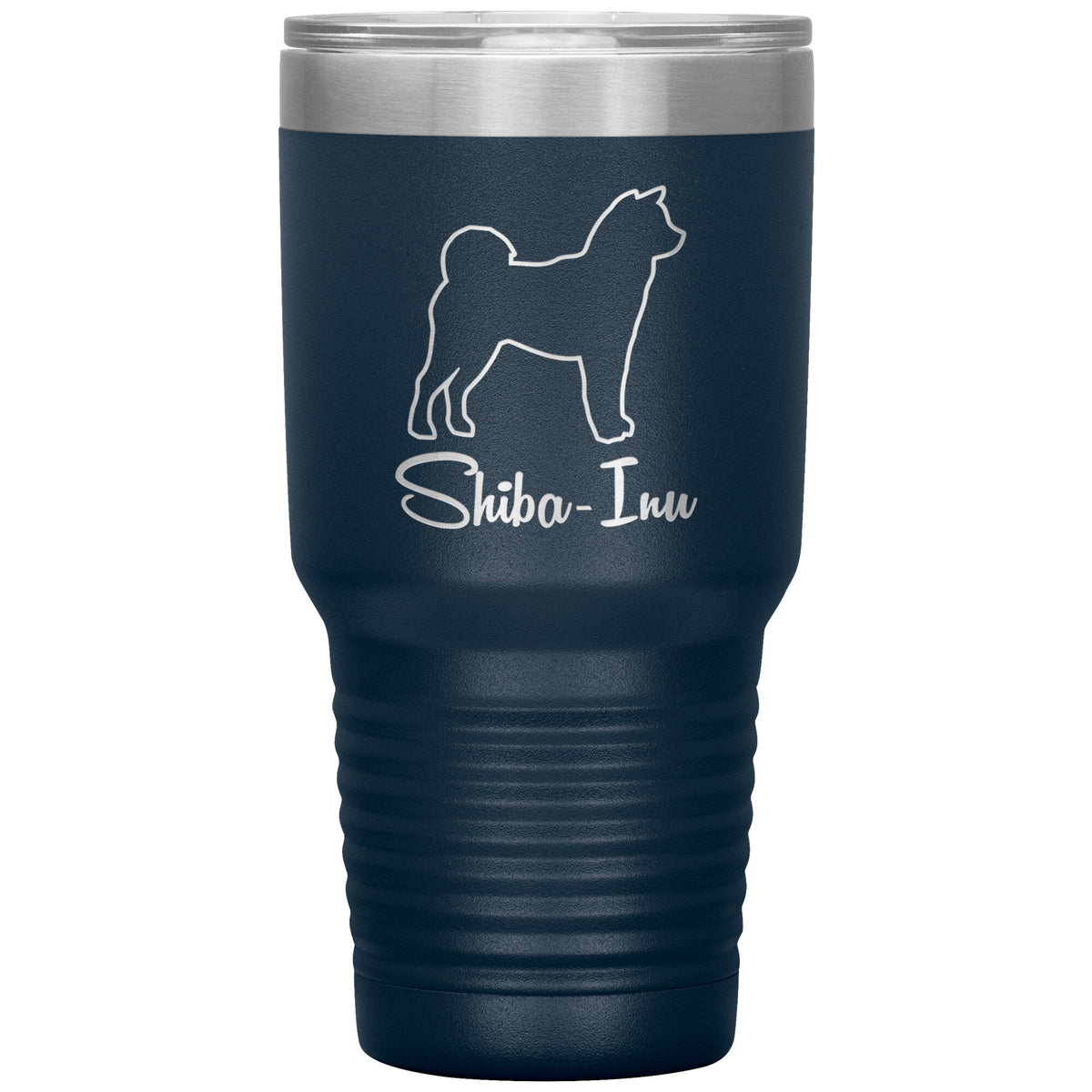 Shiba Inu Dog Outlined Silhouette 30oz Insulated Tumbler