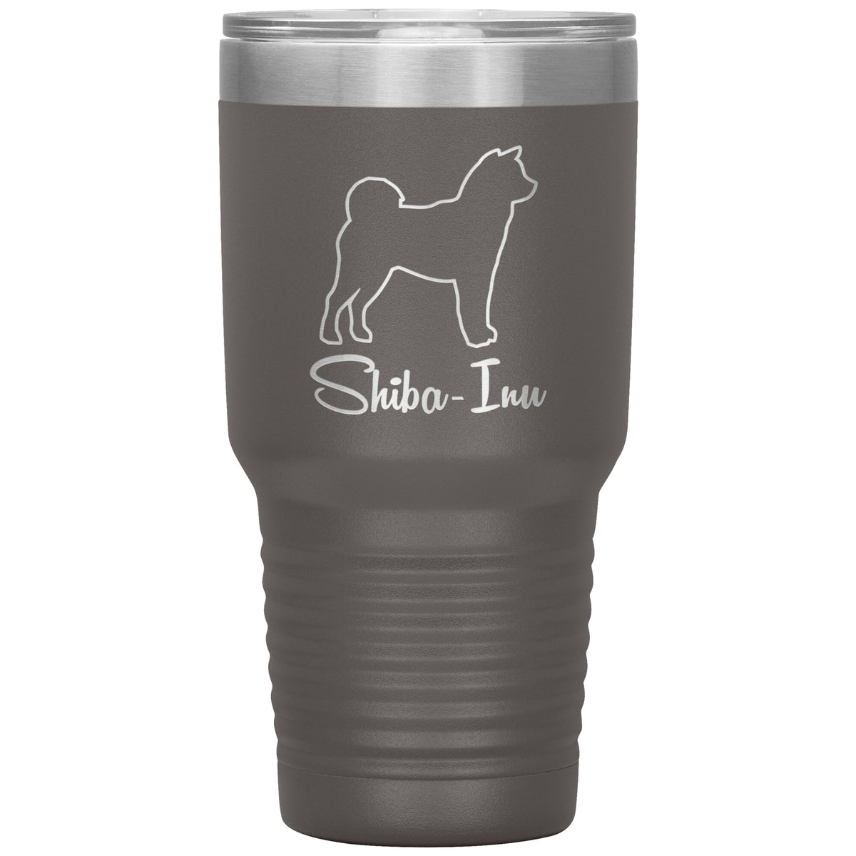 Shiba Inu Dog Outlined Silhouette 30oz Insulated Tumbler