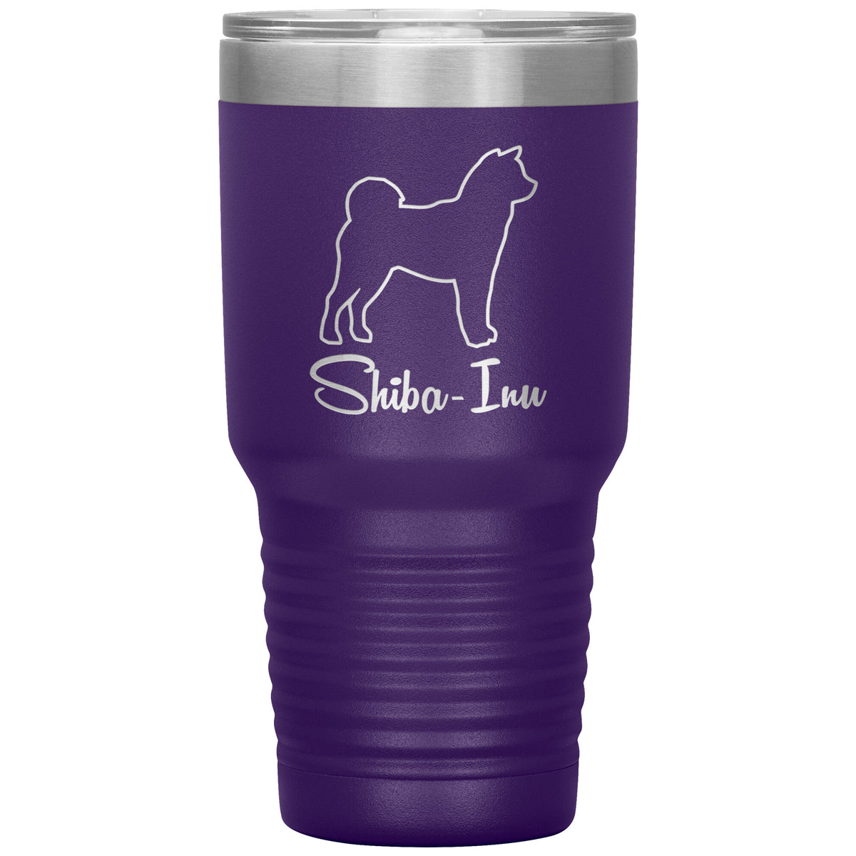 Shiba Inu Dog Outlined Silhouette 30oz Insulated Tumbler
