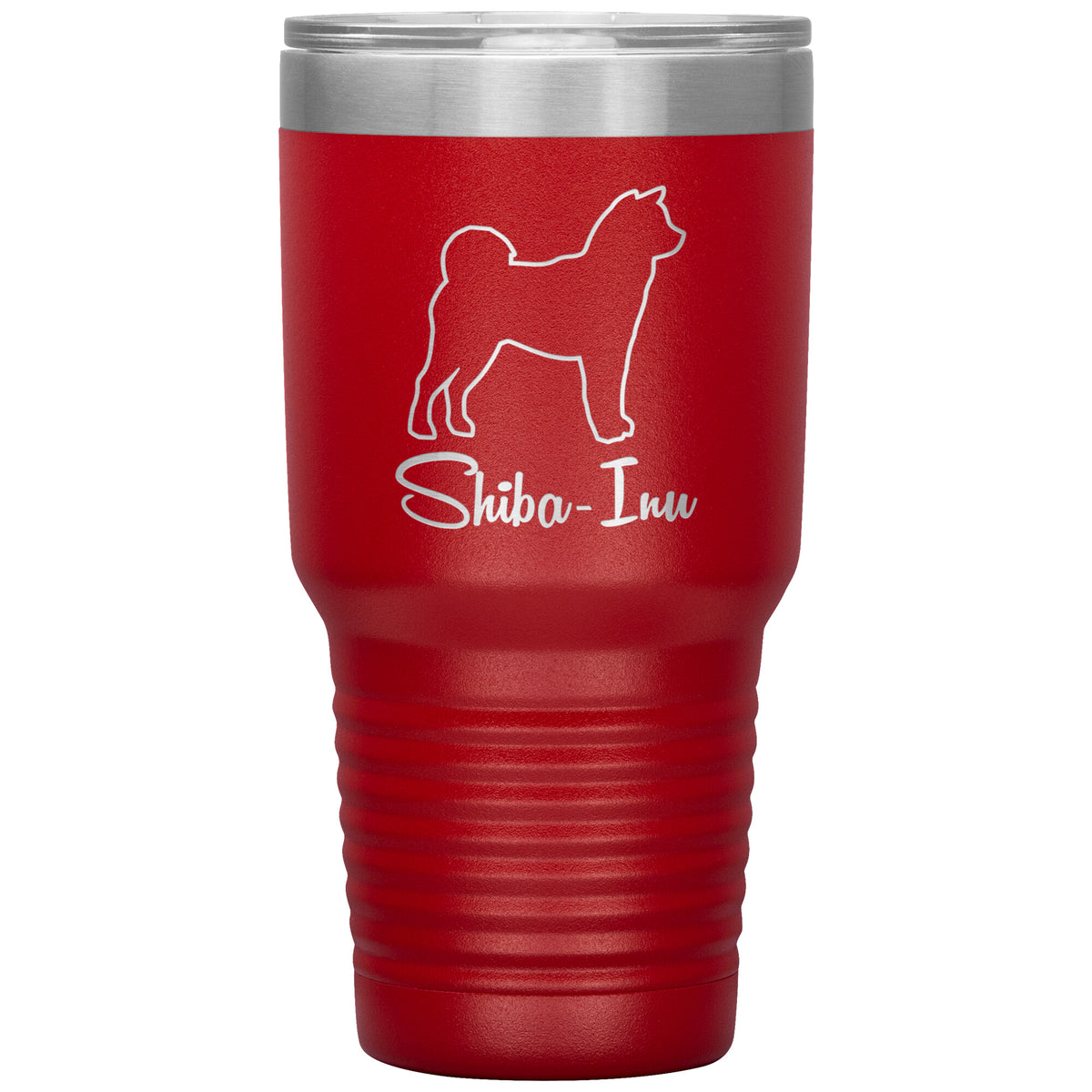 Shiba Inu Dog Outlined Silhouette 30oz Insulated Tumbler