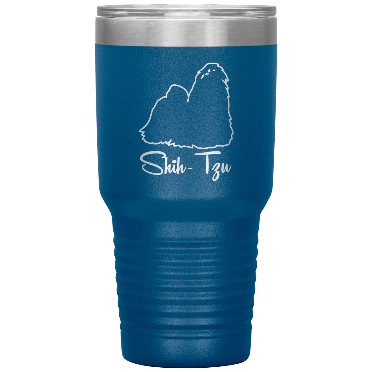 Shih Tzu Dog Outlined Silhouette 30oz Insulated Tumbler