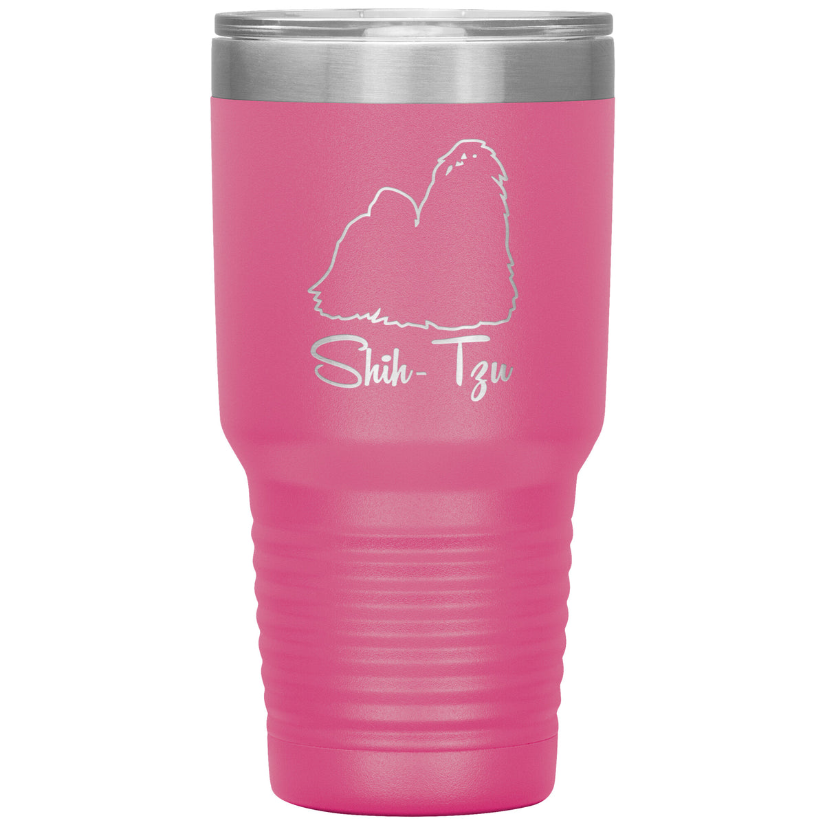 Shih Tzu Dog Outlined Silhouette 30oz Insulated Tumbler
