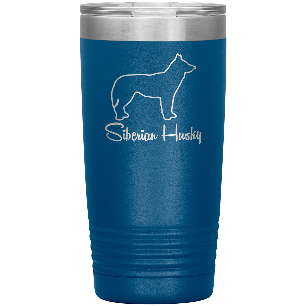 Siberian Husky Dog Outlined Silhouette 20oz Insulated Tumbler