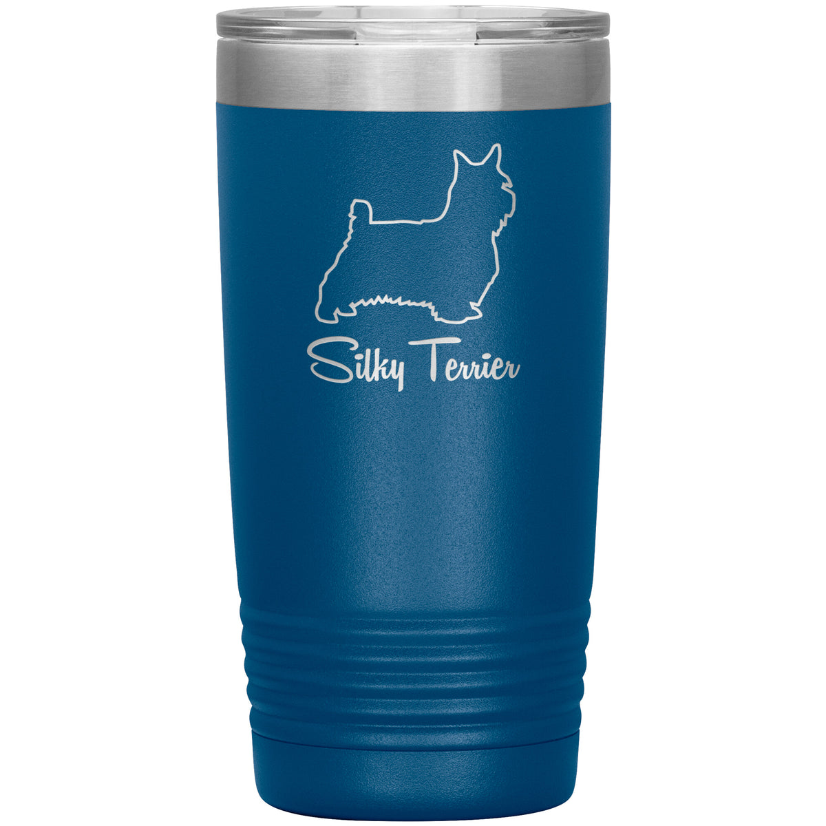 Silky Terrier Dog Outlined Silhouette 20oz Insulated Tumbler