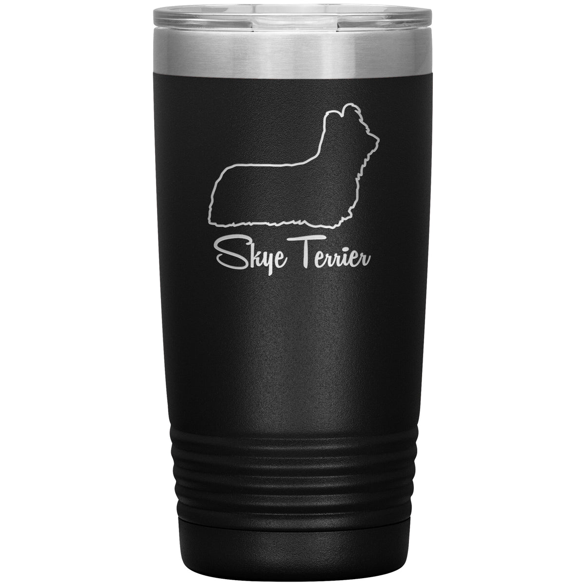 Skye Terrier Dog Outlined Silhouette 20oz Insulated Tumbler