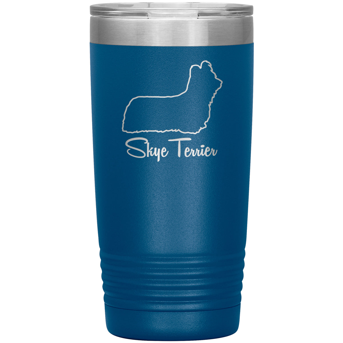 Skye Terrier Dog Outlined Silhouette 20oz Insulated Tumbler