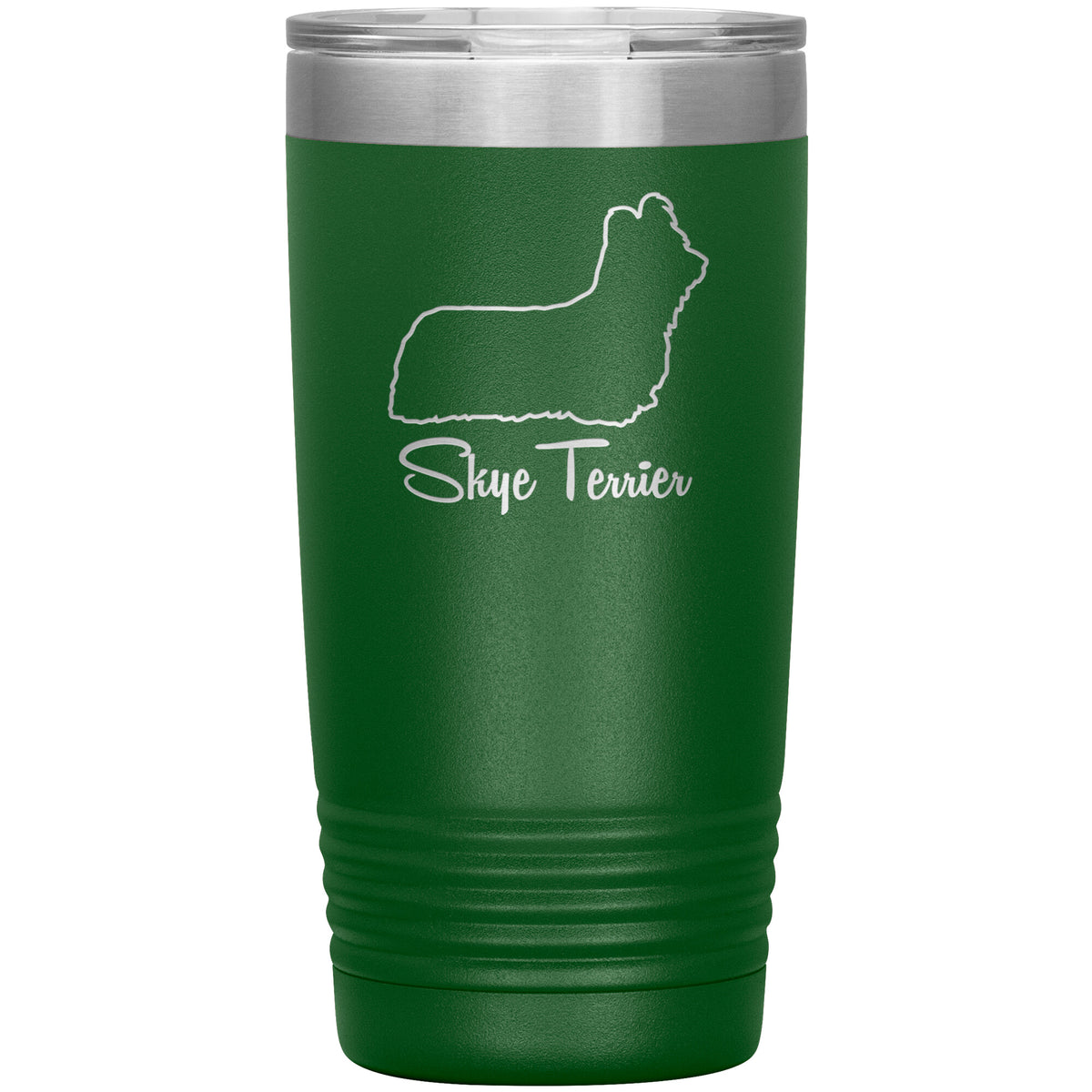 Skye Terrier Dog Outlined Silhouette 20oz Insulated Tumbler