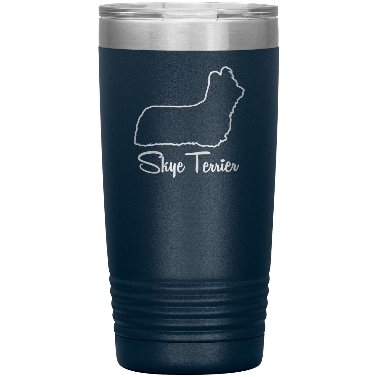 Skye Terrier Dog Outlined Silhouette 20oz Insulated Tumbler