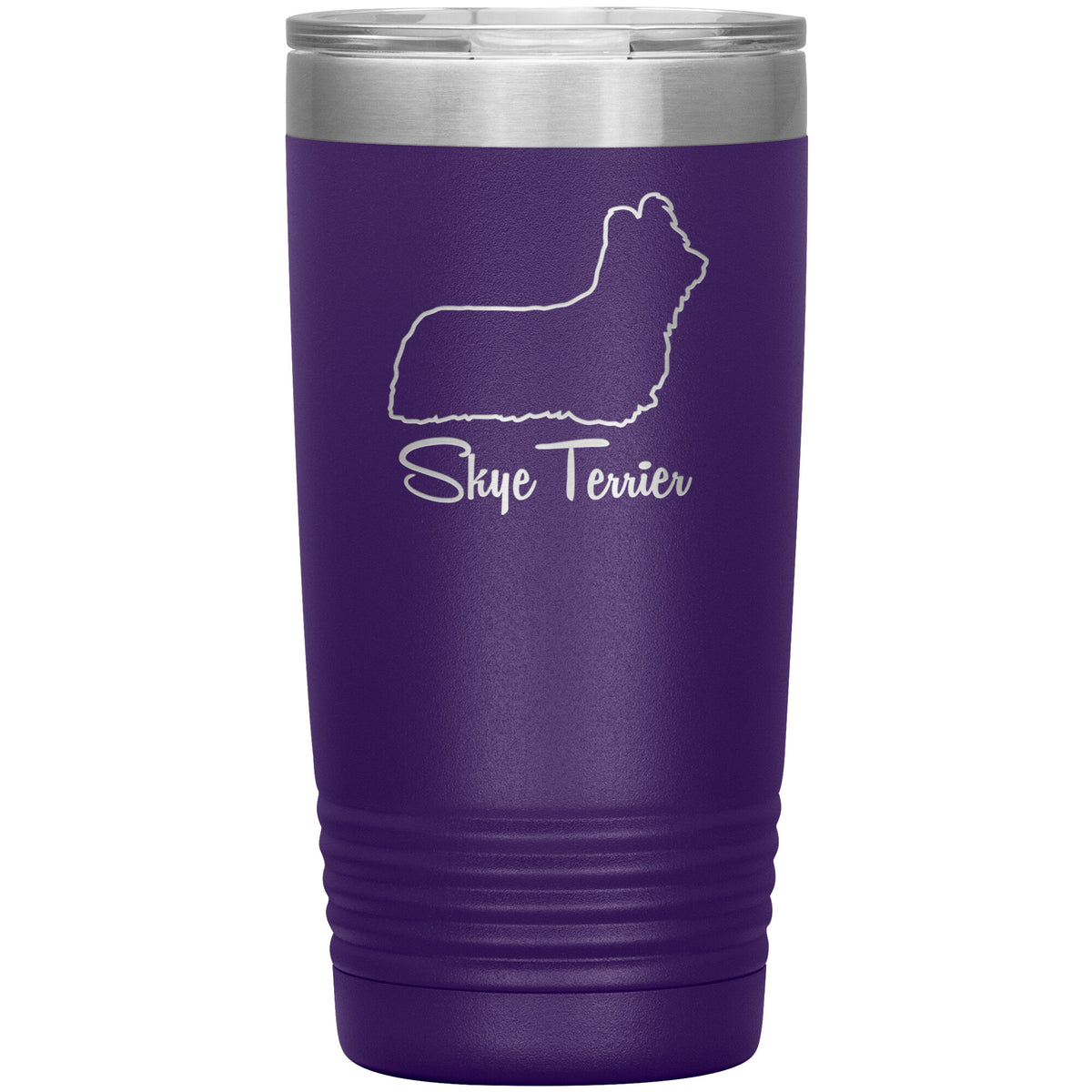 Skye Terrier Dog Outlined Silhouette 20oz Insulated Tumbler