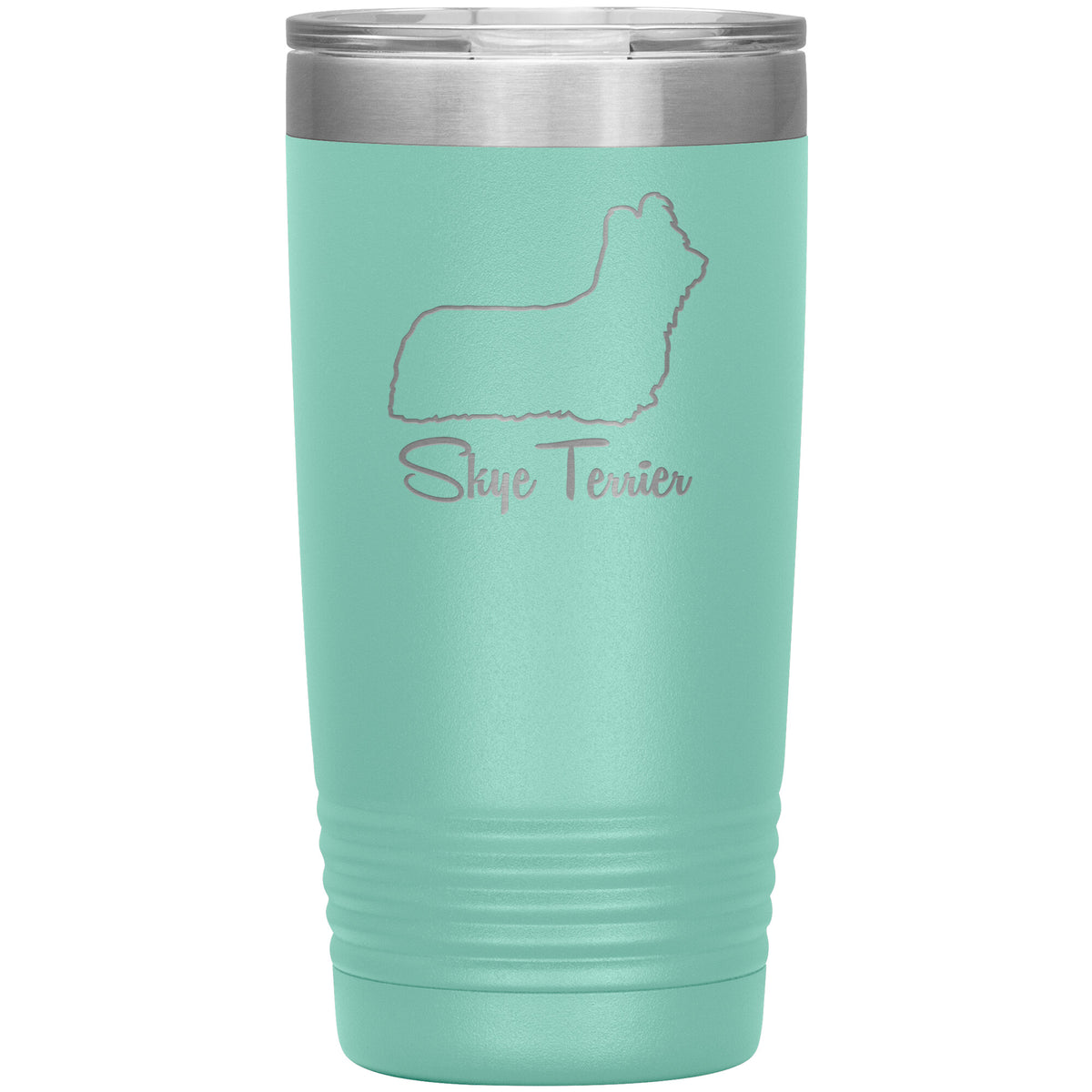 Skye Terrier Dog Outlined Silhouette 20oz Insulated Tumbler