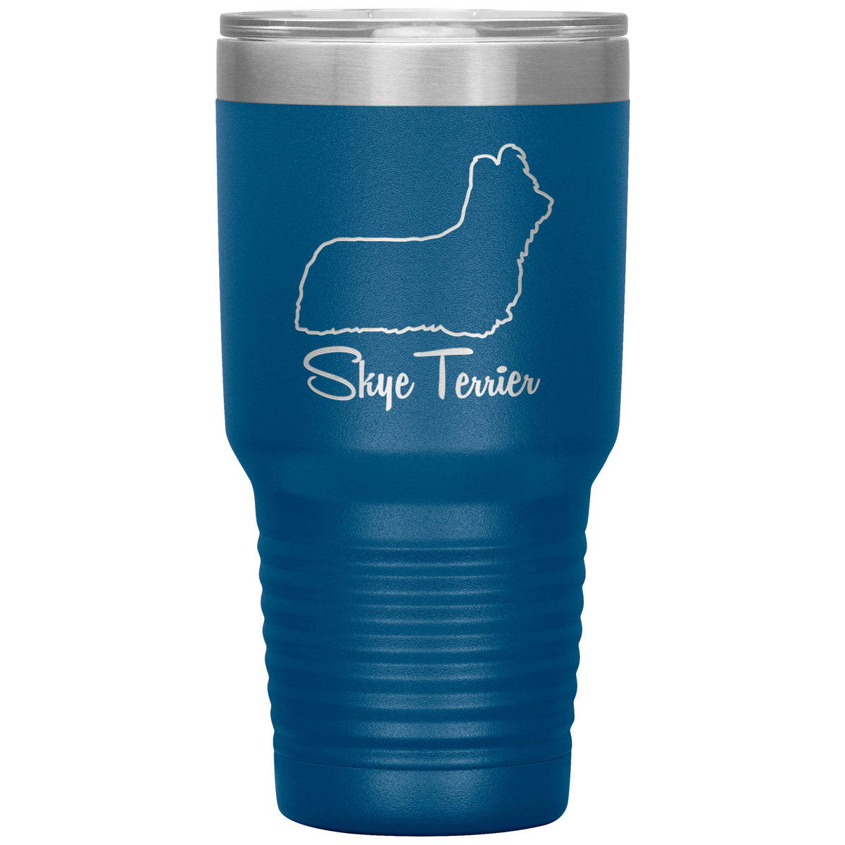 Skye Terrier Dog Outlined Silhouette 30oz Insulated Tumbler
