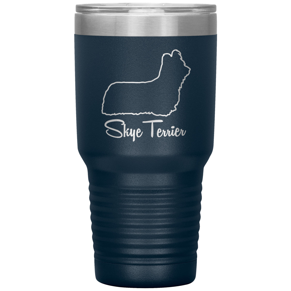 Skye Terrier Dog Outlined Silhouette 30oz Insulated Tumbler