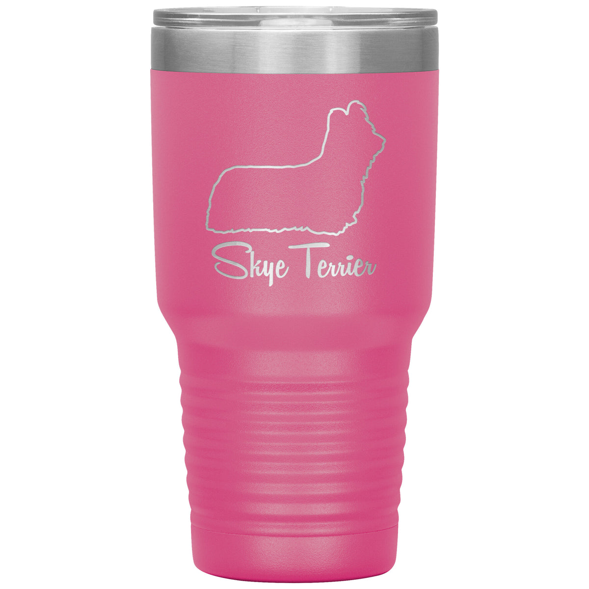 Skye Terrier Dog Outlined Silhouette 30oz Insulated Tumbler