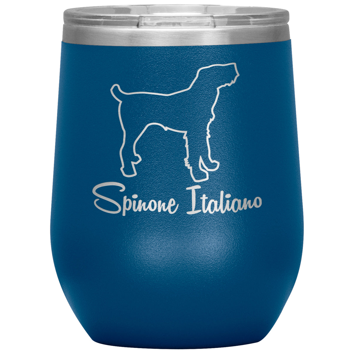 Spinone Italiano Dog Outlined Silhouette 12oz Wine Insulated Tumbler