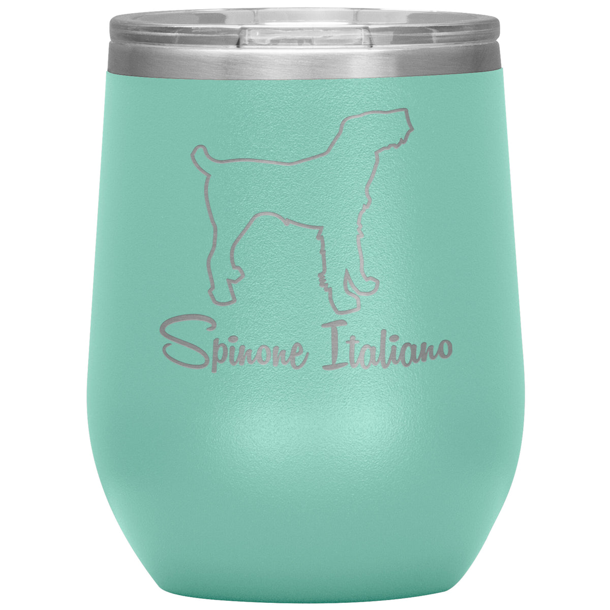 Spinone Italiano Dog Outlined Silhouette 12oz Wine Insulated Tumbler