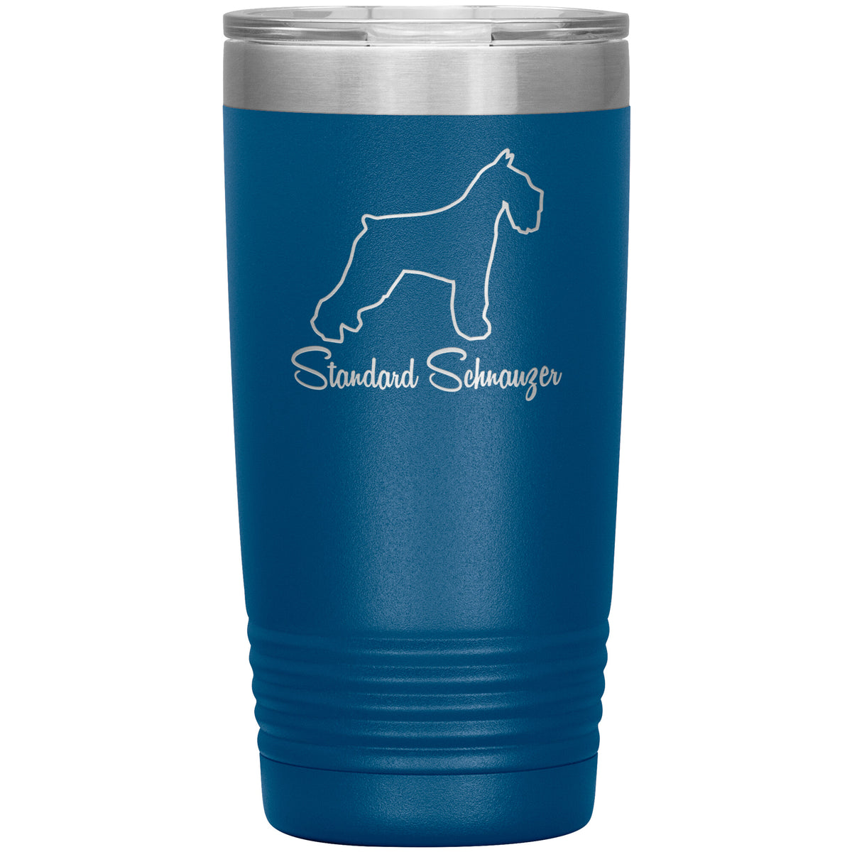 Standard Schnauzer Dog Outlined Silhouette 20oz Insulated Tumbler