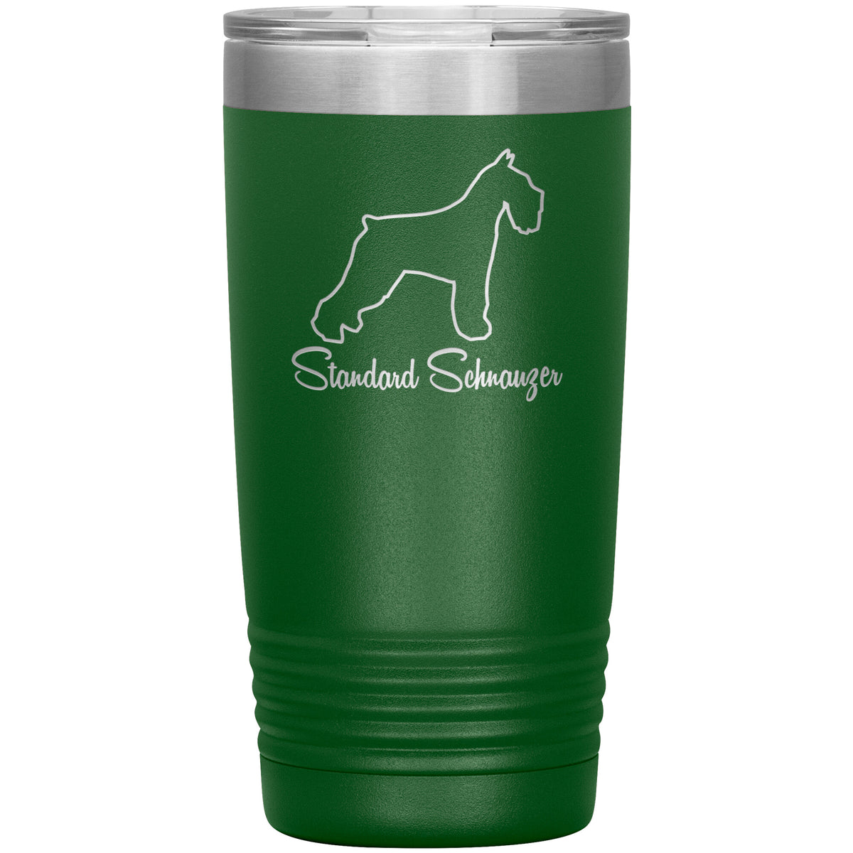 Standard Schnauzer Dog Outlined Silhouette 20oz Insulated Tumbler