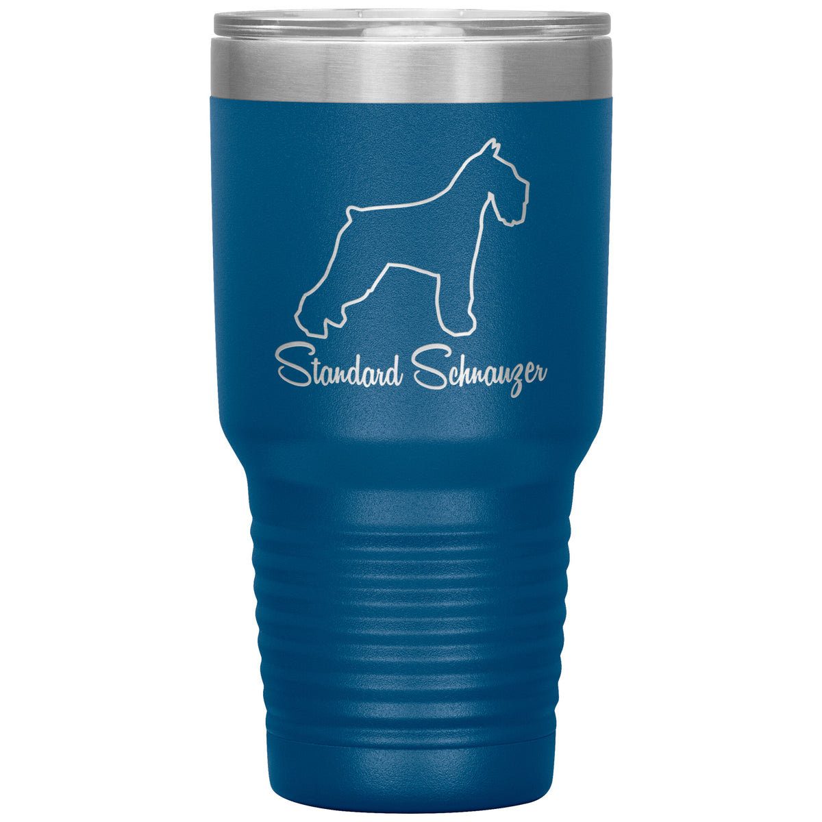 Standard Schnauzer Dog Outlined Silhouette 30oz Insulated Tumbler