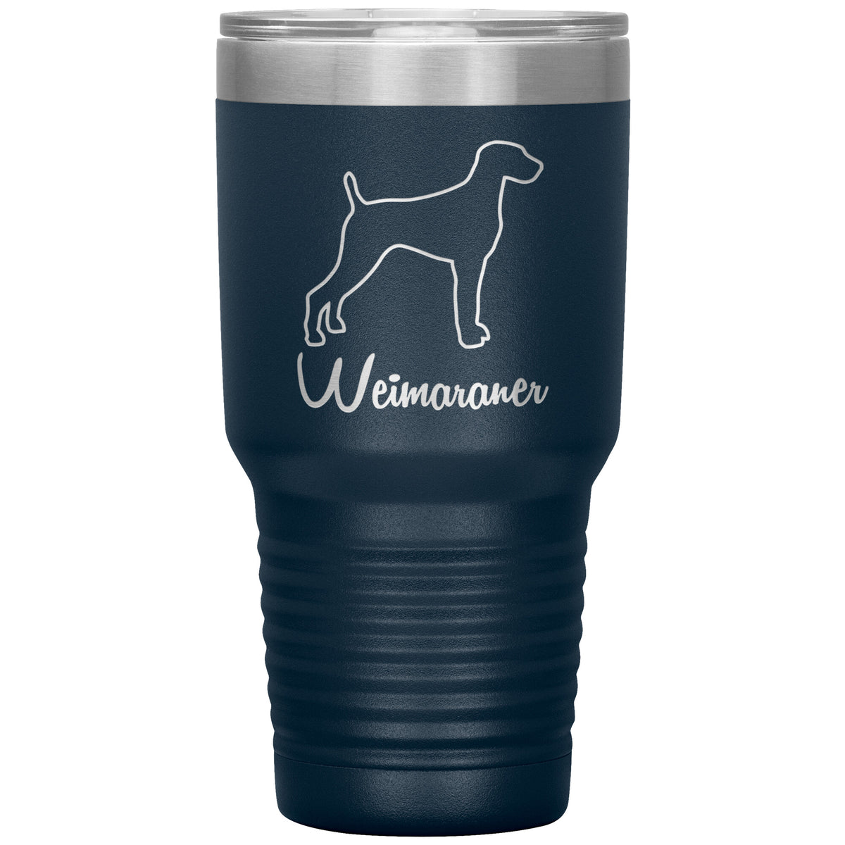 Weimaraner Dog Outlined Silhouette 30oz Insulated Tumbler