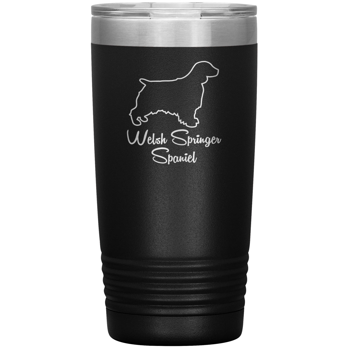 Welsh Springer Spaniel Dog Outlined Silhouette 20oz Insulated Tumbler