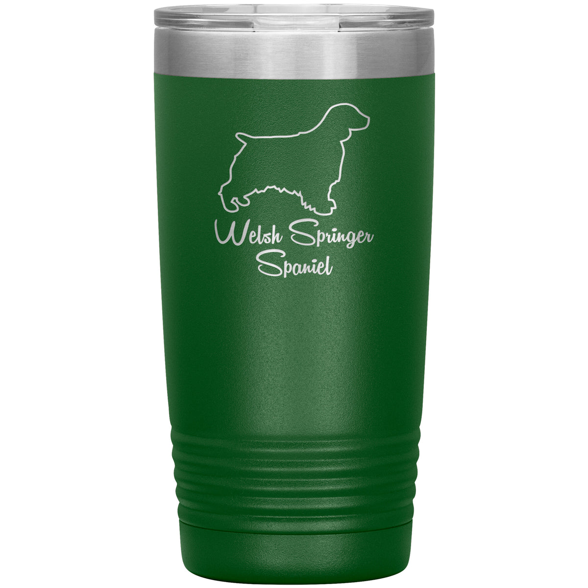 Welsh Springer Spaniel Dog Outlined Silhouette 20oz Insulated Tumbler