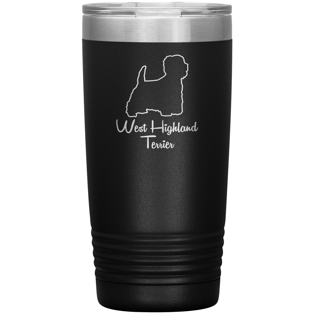 West Highland Terrier Dog Outlined Silhouette 20oz Insulated Tumbler
