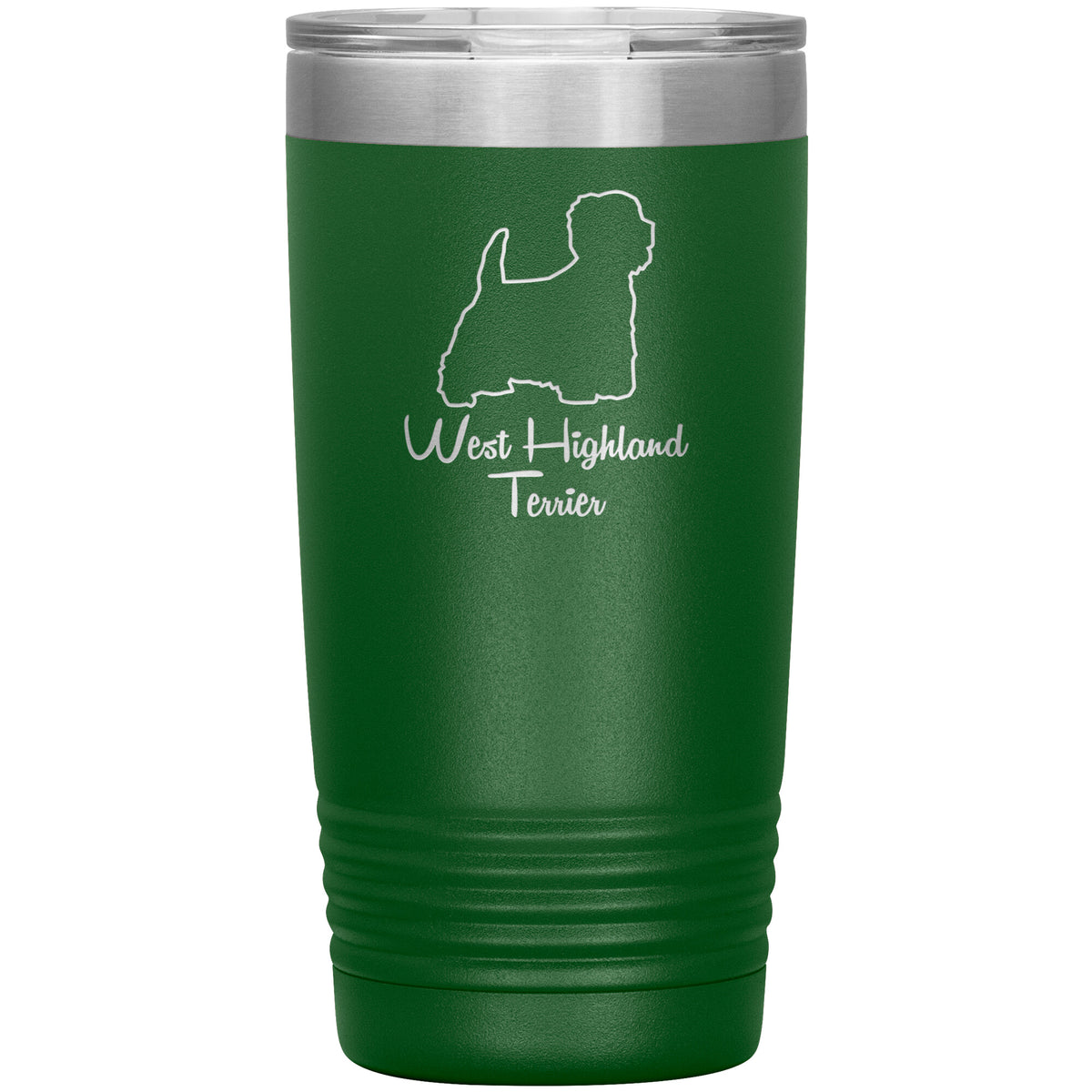 West Highland Terrier Dog Outlined Silhouette 20oz Insulated Tumbler