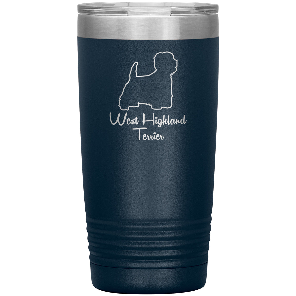 West Highland Terrier Dog Outlined Silhouette 20oz Insulated Tumbler
