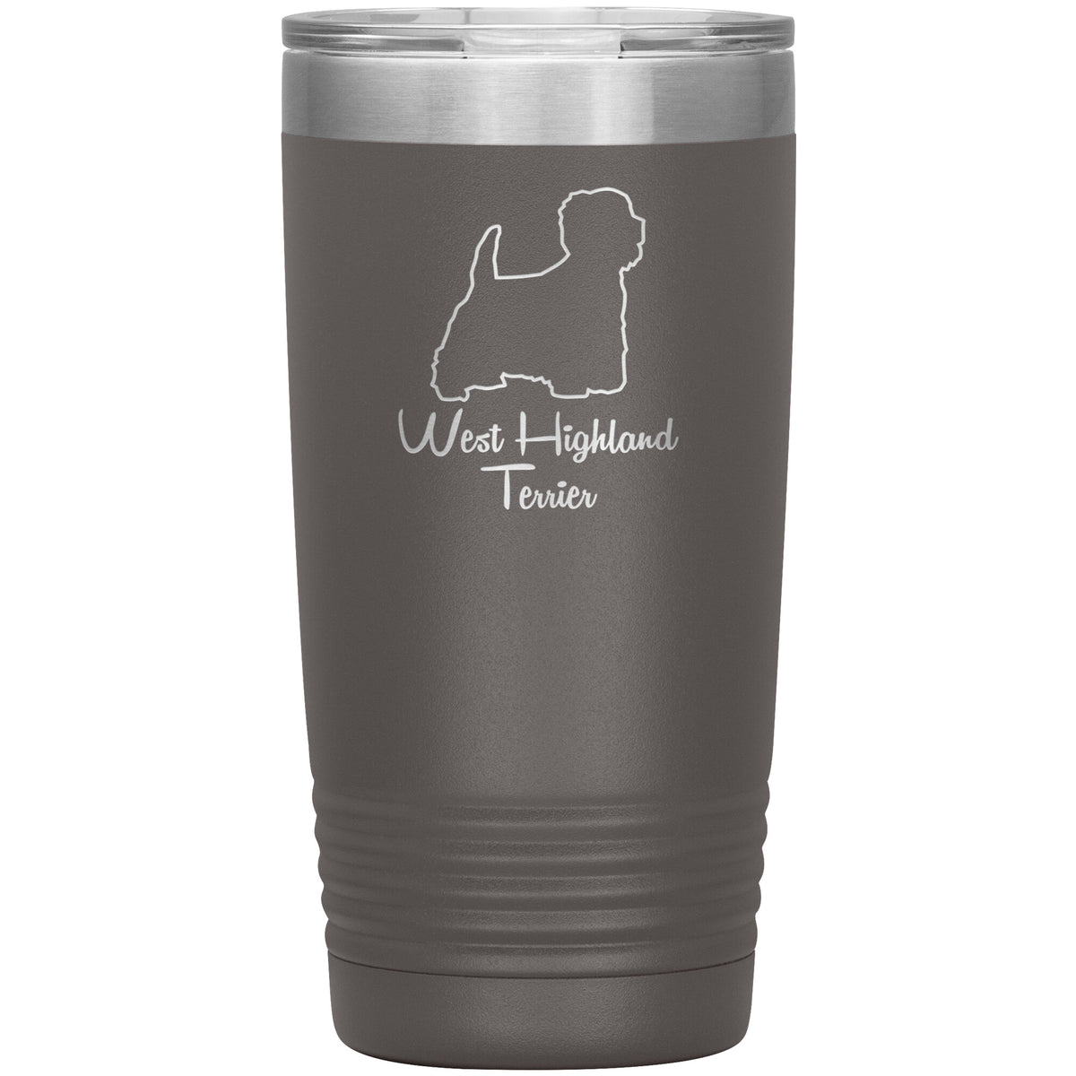 West Highland Terrier Dog Outlined Silhouette 20oz Insulated Tumbler