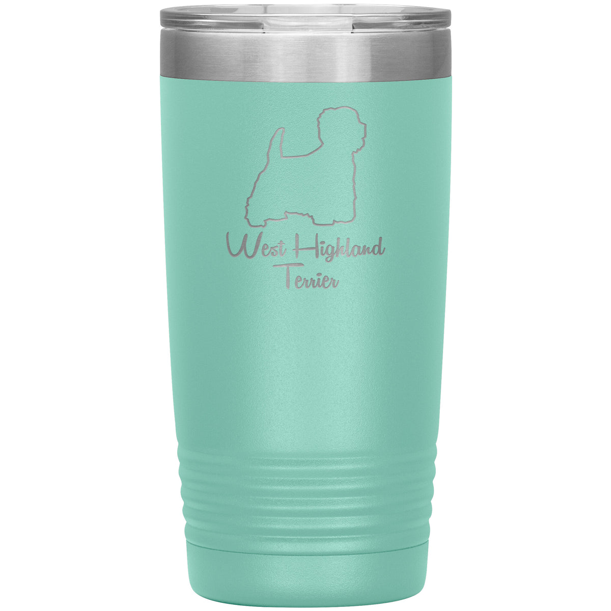 West Highland Terrier Dog Outlined Silhouette 20oz Insulated Tumbler
