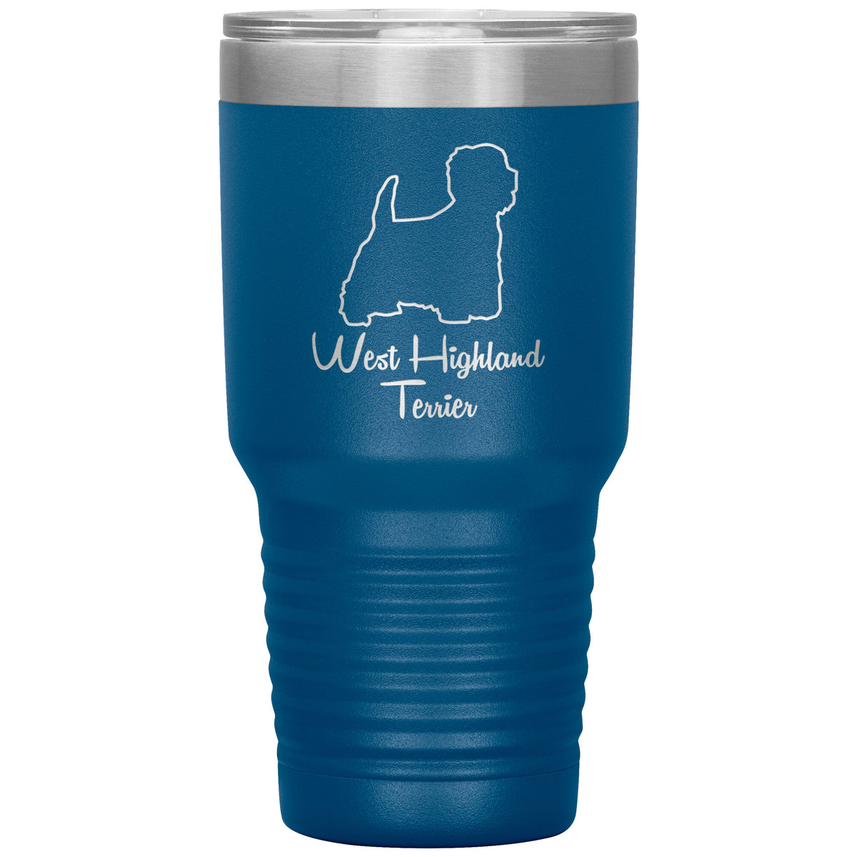 West Highland Terrier Dog Outlined Silhouette 30oz Insulated Tumbler
