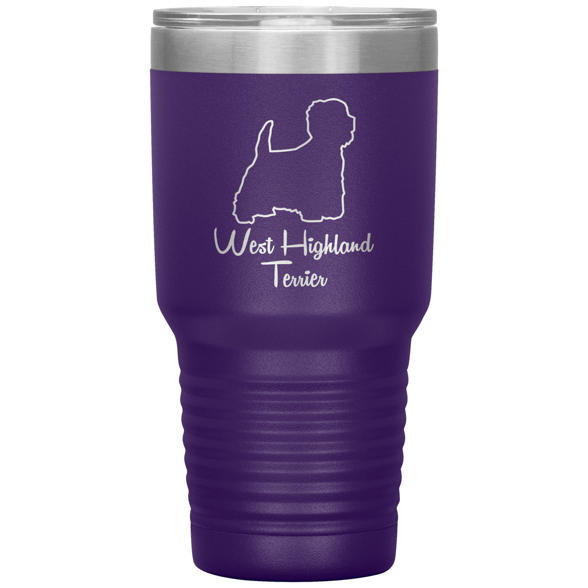 West Highland Terrier Dog Outlined Silhouette 30oz Insulated Tumbler