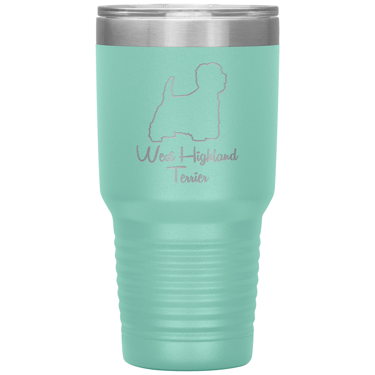 West Highland Terrier Dog Outlined Silhouette 30oz Insulated Tumbler