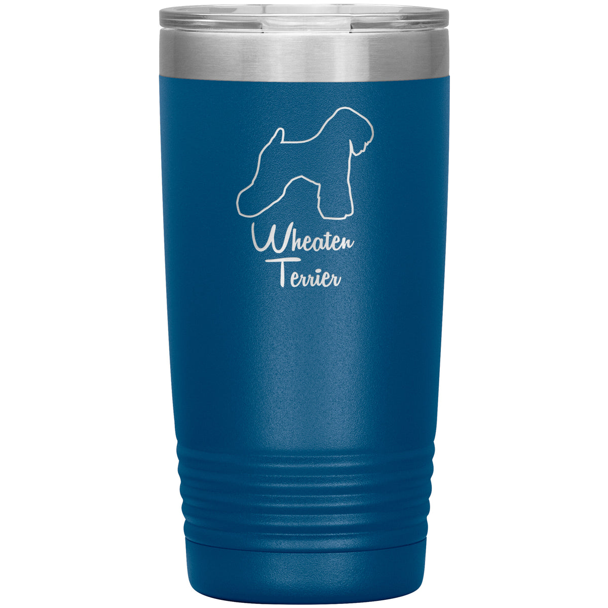 Wheaten Terrier Dog Outlined Silhouette 20oz Insulated Tumbler